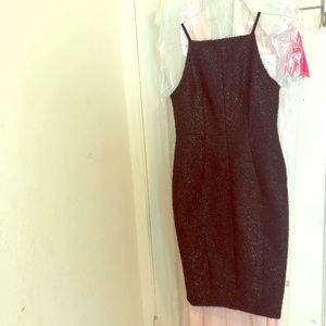 Elegant cocktail Black sparkly dress